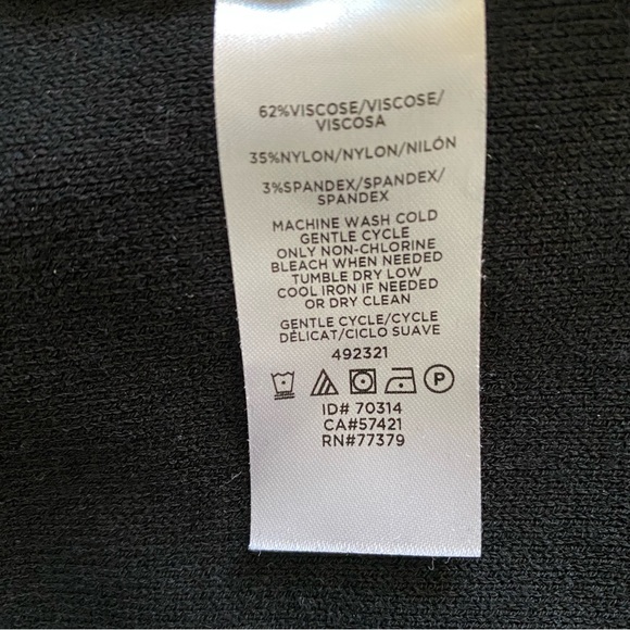 Ann Taylor Mock Neck Side Button Sweater Black M Petite - Picture 7 of 7